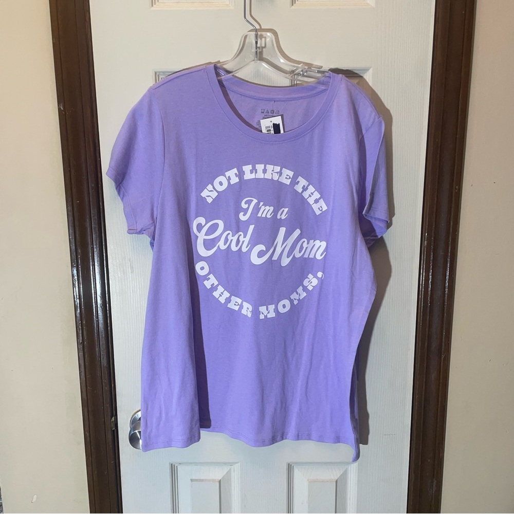 Purple Cool Mom Graphic Tee